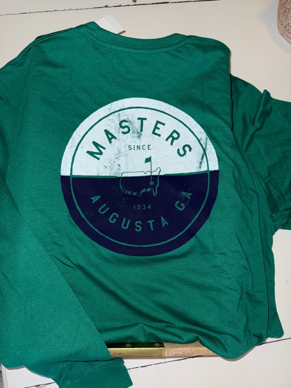 Masters 2026 super soft Green long sleeve  Logo Tee
